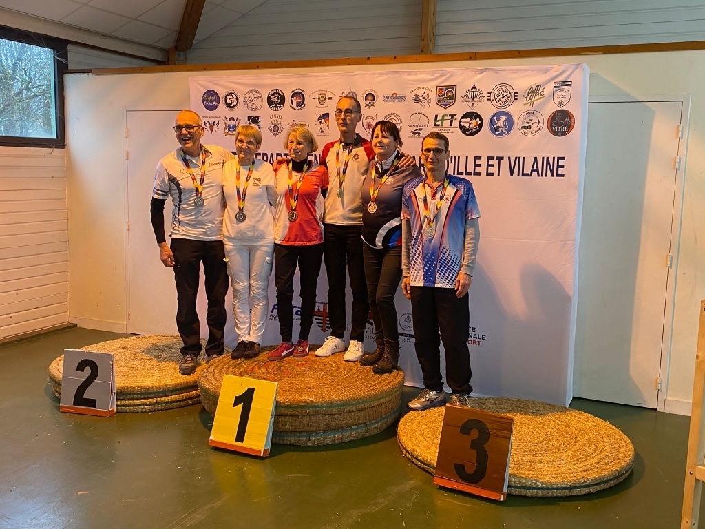 Championnat départemental Salle d'Ille-et-Vilaine en individuel - 2 podiums !