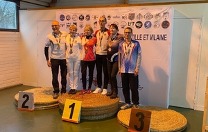 Championnat départemental Salle d'Ille-et-Vilaine en individuel - 2 podiums !