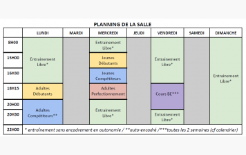 Les inscriptions ont débuté et début des cours le 10 septembre !
