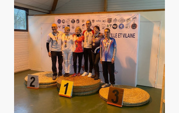 Championnat départemental Salle d'Ille-et-Vilaine en individuel - 2 podiums !