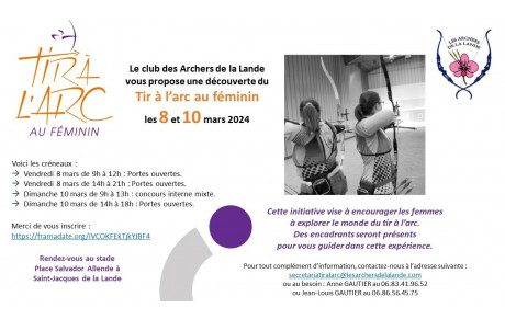 Tir à l'arc au féminin - témoignage de nos archères