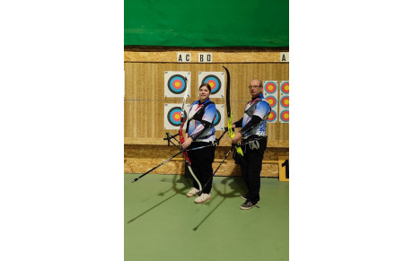 Premier concours Salle ... premières places de nos deux archers !