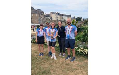 Eh bien non, ce n'était pas fini ... !!! 4 archers ont voulu en découdre au championnat de Bretagne de Run archery 🤭